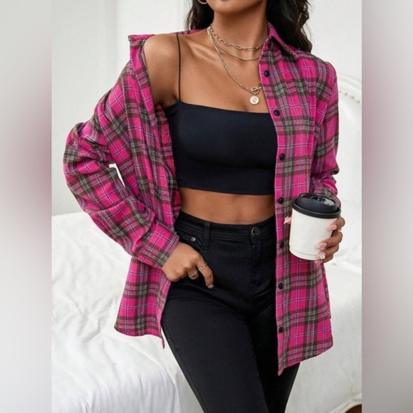 Tops - Flannel long sleeve different sizes NEW